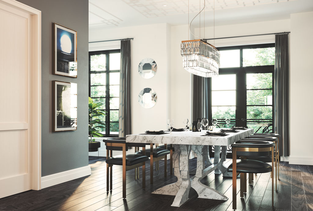 121 Dining Room Rendering - 121eastoakville.com